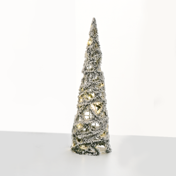 "GREEN PINE NEEDLE CONE TREE" 20 MINI WW LED ΛΑΜΠ. ΜΠΑΤ. 3ΧΑΑ,IP20 Φ13X40cm ACA - X112011311