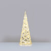 “WHITE COTTON THREAD CONE TREE” 40 MINI WW LED ΛΑΜΠ. ΜΠΑΤ. 3ΧΑΑ,IP20 Φ20.5X60CM ACA – X11401119