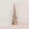 RATTAN CONE TREE WITH SNOW 50 MINI WW LED ΛΑΜΠ. ΜΠΑΤ. 3ΧΑΑ,IP20 Φ27.5X90CM ACA – X11501110