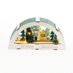 “ΞΥΛΙΝΟ ΔΙΑΚ/ΤΟ XMAS” 10 LED WW ΜΠΑΤ (2xAAA) IP20 26×5.5×13.5cm ACA – X13101105