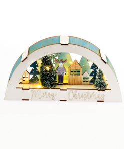 “ΞΥΛΙΝΟ ΔΙΑΚ/ΤΟ XMAS” 10 LED WW ΜΠΑΤ (2xAAA) IP20 26×5.5×13.5cm ACA – X13101105