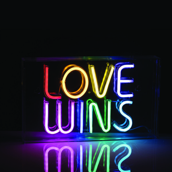 LOVE WINS 120 NEON LED ΛΑΜΠ USB ΚΑΛ 2m ΠΟΛΥΧΡΩΜΑ IP20 31*4,6*19cm 2m ΚΑΛ ACA - X131203718