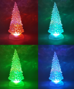“CRYSTAL PLASTIC TREE” 1 RGB LED ΜΠΑΤ (3xAAA) ΠΡΟΓΡΑΜ(ΕΝΑΛΛΑΓΗ ΧΡΩΜ) IP20 Φ10x25cm ACA – X1313109