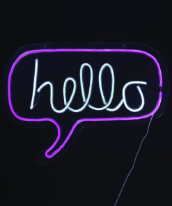 HELLO 350 NEON LED ΛΑΜΠ USB ΚΑΛ 2m ΡΟΖ IP20 62*2*46cm ACA – X1335014722