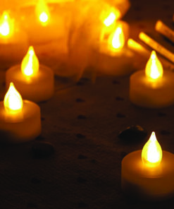 ΣΕΤ TEA LIGHTS 4 LED ΛΑΜΠ ΔΙΑΚΟΣΜΗΤΙΚΑ ΘΕΡΜO ΜΠΑΤ 4*CR2032(ΔΕΝ ΣΥΜΠ) IP20 ΔΙΑΜ:3,5cm *Υ:3,8cm ACA – X1341626