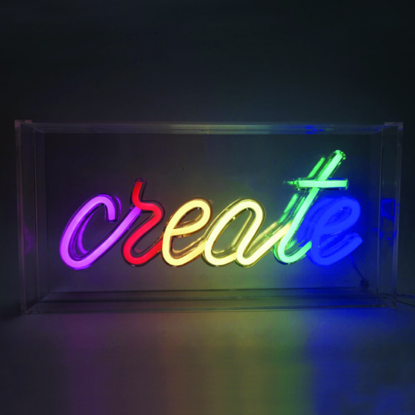 CREATE 90 NEON LED ΛΑΜΠ USB ΚΑΛ 2m ΠΟΛΥΧΡΩΜΑ IP20 30*4,6*15cm ACA - X13903719