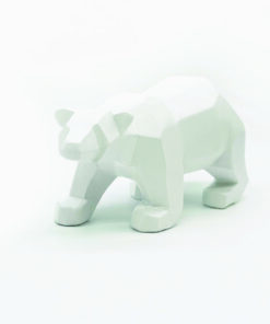 ΔΙΑΚΟΣΜΗΤΙΚΗ RESIN ΑΡΚΟΥΔΑ ΛΕΥΚΟ 19x8x11cm ACA – X158412