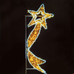 FALLING STAR WITH RIBBON 372LED ΣΧΕΔ 8m ΜΟΝΟΚ 9,6m ΛΑΜΠ ΣΕΙΡ ΘΕΡΜ&ΨΥΧΡ ΣΤΑΘ IP65 60×150 cm 1,5m ΚΑΛ ACA – X1737212112