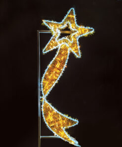 FALLING STAR WITH RIBBON 372LED ΣΧΕΔ 8m ΜΟΝΟΚ 9,6m ΛΑΜΠ ΣΕΙΡ ΘΕΡΜ&ΨΥΧΡ ΣΤΑΘ IP65 60×150 cm 1,5m ΚΑΛ ACA – X1737212112