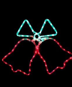 DOUBLE BELLS 72LED ΣΧΕΔΙΟ 3m ΜΟΝΟΚΑΝΑΛ ΦΩΤΟΣΩΛ GREEN-RED ΜΗΧΑΝΙΣΜ FLASH IP44 55x55cm 1.5m ΚΑΛΩΔ ACA – X2BELLEDMC55