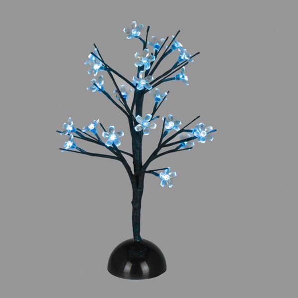 TABLE TREE 25 LED ΣΧΕΔΙΟ ΛΑΜΠΑΚ ΜΕ ΜΠΑΤΑΡΙΑ 3xAA ΜΠΛΕ IP20 10x10x45cm ACA - XCHERRYLEDBL45