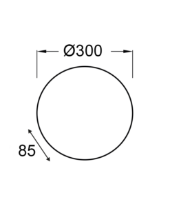 ΠΛΑΦΟΝΙΕΡΑ Φ30 ΚΙΤΡΙΝΟ ΓΥΑΛΙ ALBATRE ACA – XD01300Y
