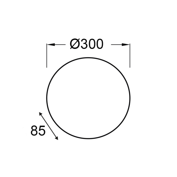 ΠΛΑΦΟΝΙΕΡΑ Φ30 ΚΙΤΡΙΝΟ ΓΥΑΛΙ ALBATRE ACA – XD01300Y