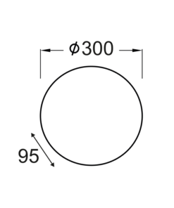 ΠΛΑΦΟΝΙΕΡΑ Φ40 ΛΕΥΚΟ ΓΥΑΛΙ ALBATRE ACA – XD01400W