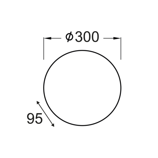 ΠΛΑΦΟΝΙΕΡΑ Φ40 ΛΕΥΚΟ ΓΥΑΛΙ ALBATRE ACA – XD01400W