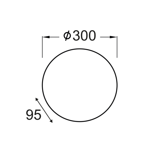 ΠΛΑΦΟΝΙΕΡΑ Φ40 ΛΕΥΚΟ ΓΥΑΛΙ ALBATRE ACA – XD01400W