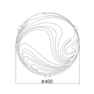 ΠΛΑΦΟΝΙΕΡΑ 3XE27 ΛΕΥΚΗ ΑΜΜΟΒΟΛΗ ΣΧΕΔΙΑ Φ40 PELAGOS ACA DECOR – XD08400