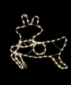 REINDEER 72 LED ΣΧΕΔΙΟ 3m ΜΟΝΟΚΑΝΑΛ ΦΩΤΟΣΩΛ ΘΕΡΜΟ ΛΕΥΚΟ IP44 47x49cm 1.5m ΚΑΛΩΔ ACA – XDEERLEDWW49