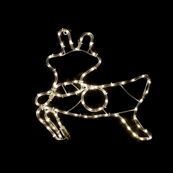 REINDEER 72 LED ΣΧΕΔΙΟ 3m ΜΟΝΟΚΑΝΑΛ ΦΩΤΟΣΩΛ ΘΕΡΜΟ ΛΕΥΚΟ IP44 47x49cm 1.5m ΚΑΛΩΔ ACA - XDEERLEDWW49