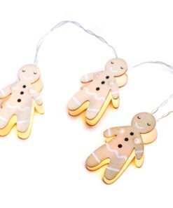 WOODEN STRING LIGHTS (GINGERBREAD)” ΜΠΙΣΚΟΤΟ 10 LED ΛΑΜΠΑΚIA ΣΕΙΡΑ ΜΠΑΤΑΡ(2xΑΑ) ΘΕΡΜΟ ΛΕΥΚΟ IP20 ACA – XF10WW2A