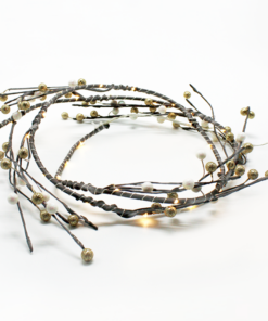 “CHRISTMAS WREATH” ΣΤΕΦΑΝΙ ΠΕΡΛΕΣ 30 MINI LED ΛΑΜΠ ΜΕ ΚΑΛΩΔΧΑΛΚΟΥ&ΜΠΑΤΑΡ.(3xAA) ΘΕΡΜΟ ΛΕΥΚΟ ACA – XFPEARL302A