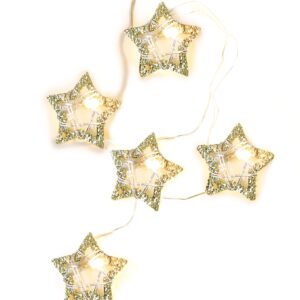 DIAMOND & JEWELRY STRING LIGHTS” ΑΣΤΕΡΙ 20 LED ΛΑΜΠΑΚIA ΣΕΙΡΑ ΜΠΑΤΑΡ(2xΑΑ) ΘΕΡΜΟ ΛΕΥΚΟ IP20 190+30cm  ACA – XL20WW2A
