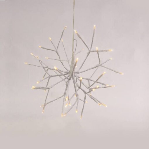BRANCH LIGHTS” 48 LED ΛΑΜΠΑΚIA ΜΠΑΤΑΡ(3xAA) ΘΕΡΜΟ ΛΕΥΚΟ IP44 Φ20cm 30cm ΔΙΑΦΑΝ ΚΑΛΩΔ ACA – XPBALWW302A