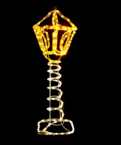 POST LAMP 168LED ΣΧΕΔΙΟ 7m ΜΟΝΟΚΑΝΑΛ ΦΩΤΟΣΩΛ ΘΕΡΜΟ ΛΕΥΚΟ-YELLOW ΜΗΧΑΝΙΣΜΟ FLASH IP44 27x27x80cm ACA – XPOSTLEDWWY80