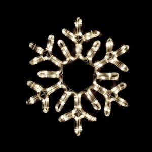 SNOWFLAKE 96 LED ΣΧΕΔΙΟ 4m ΜΟΝΟΚΑΝΑΛ ΦΩΤΟΣΩΛ ΘΕΡΜΟ ΛΕΥΚΟ IP44 38cm 1.5m ΚΑΛΩΔ ACA – XSNOWALEDWW38
