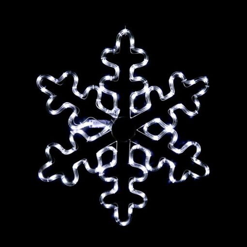 SNOWFLAKE 96 LED ΣΧΕΔΙΟ 4m ΜΟΝΟΚΑΝΑΛ ΦΩΤΟΣΩΛ ΨΥΧΡΟ ΛΕΥΚΟ ΜΗΧΑΝΙΣΜΟ FLASH IP44 56cm 1.5m ΚΑΛΩΔ ACA – XSNOWBLEDW56