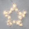 STAR WALL LIGHTS” ΑΣΤΕΡΙ 20 LED ΛΑΜΠΑ& ΜΠΑΤΑΡ(3xAA) ΘΕΡΜΟ ΛΕΥΚΟ IP44 28cm ACA – XSTARDWW282A