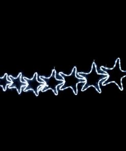 7 STARS 144LED ΣΧΕΔΙΟ 6m ΜΟΝΟΚΑΝΑΛ ΦΩΤΟΣΩΛ ΨΥΧΡΟ ΛΕΥΚΟ ΜΗΧΑΝΙΣΜΟ FLASH IP44 119x37cm 1.5m ΚΑΛΩΔ ACA – XSTARSLEDW119