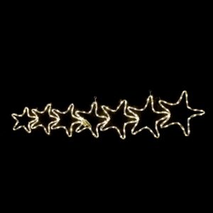 7 STARS 144LED ΣΧΕΔΙΟ 6m ΜΟΝΟΚΑΝΑΛ ΦΩΤΟΣΩΛ ΘΕΡΜΟ ΛΕΥΚΟ ΜΗΧΑΝΙΣΜΟ FLASH IP44 119x37cm 1.5m ΚΑΛΩΔ ACA – XSTARSLEDWW119