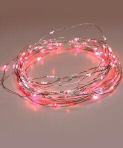 100 LED ΛΑΜΠΑΚIA ΣΕΙΡΑ ΚΟΚΚΙΝΟ ΑΣΗΜΙ ΚΑΛΩΔ ΧΑΛΚΟΥ ΑΝΤΑΠΤΟΡ(3VDC) & 8 ΠΡΟΓΡΑΜ IP44 10m+3m 1.8W ACA – XSW100RAF44
