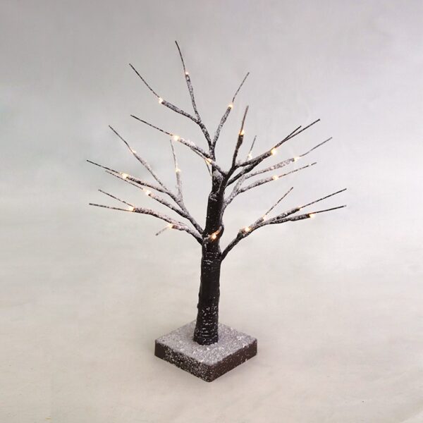 SNOW TREE” MAYPO ΔΕΝΤΡΟ 24 LED ΛΑΜΠΑΚΙΑ ΜΠΑΤΑΡ(3xAA) ΘΕΡΜΟ ΛΕΥΚΟ IP20 45cm ACA - XTREBWW452A