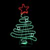 CHRISTMAS TREE 132 LED ΣΧΕΔΙΟ 5.5m ΜΟΝΟΚΑΝΑΛ ΦΩΤΟΣΩΛ RED-GREEN IP44 54x90cm 1.5m ΚΑΛΩΔ ACA – XTREELEDGR90