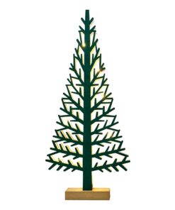 WOODEN XMAS TREE LIGHT” ΠΡΑΣΙΝΟ ΔΕΝΤΡΟ-ΜΕΓΑΛΟ 10LED ΛΑΜΠΑΚΙΑ ΜΠΑΤΑΡ(2xAAA) ΘΕΡΜΟ ΛΕΥΚΟ IP20 21x5x47cm ACA – XTREGWW473A