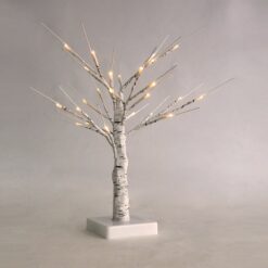 SNOW TREE” ΛΕΥΚΟ ΔΕΝΤΡΟ 24 LED ΛΑΜΠΑΚΙΑ ΜΠΑΤΑΡ(3xAA) ΘΕΡΜΟ ΛΕΥΚΟ IP20 45cm ACA – XTREWWW452A