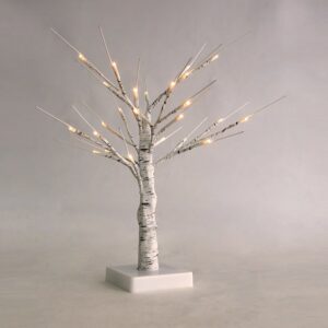 SNOW TREE” ΛΕΥΚΟ ΔΕΝΤΡΟ 24 LED ΛΑΜΠΑΚΙΑ ΜΠΑΤΑΡ(3xAA) ΘΕΡΜΟ ΛΕΥΚΟ IP20 45cm ACA – XTREWWW452A