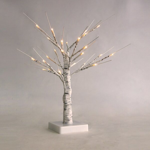 SNOW TREE” ΛΕΥΚΟ ΔΕΝΤΡΟ 24 LED ΛΑΜΠΑΚΙΑ ΜΠΑΤΑΡ(3xAA) ΘΕΡΜΟ ΛΕΥΚΟ IP20 45cm ACA - XTREWWW452A