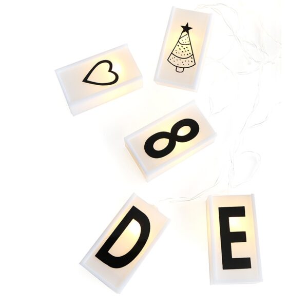 LETTERS LAMP STRING LIGHTS” ΓΡΑΜΜΑΤΑ 10 LED ΛΑΜΠΑΚ ΣΕΙΡΑ ΜΠΑΤΑΡ(2xΑΑ) ΘΕΡΜΟ ΛΕΥΚΟ IP20 135+30cm ΔΙΑ ACA - XV10WW2A