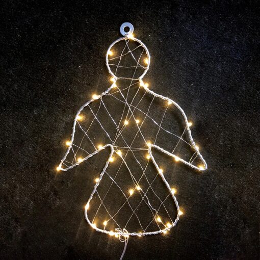 1D Copper Wire Metal Motifs ΑΓΓΕΛΟΣ 40 ΜINI LED ΛΑΜΠΑΚ ΜΕ ΚΑΛΩΔΧΑΛΚΟΥ &ΑΝΤΑΠΤΡΟΡΑ(3V DC)ΘΕΡΜΟ ACA – XWANGEL29A