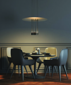 ΚΡΕΜΑΣΤΟ ΦΩΤΙΣΤΙΚΟ LED 18W 3000K 1260LM ELIA ΜΑΥΡΟ ΜΕΤ/ΚΟ IP20 D60XH104CM ACA DECOR – YL1691LEDPBK