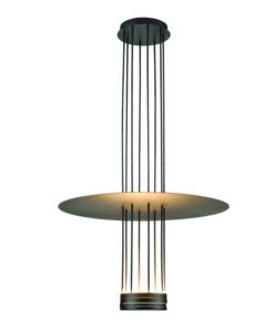 ΚΡΕΜΑΣΤΟ ΦΩΤΙΣΤΙΚΟ LED 18W 3000K 1260LM ELIA ΜΑΥΡΟ ΜΕΤ/ΚΟ IP20 D60XH104CM ACA DECOR – YL1691LEDPBK