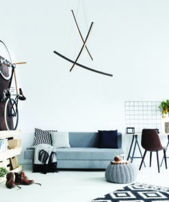 ΚΡΕΜΑΣΤΟ ΦΩΤΙΣΤΙΚΟ LED 60W 3000K 4200LM NAAVA ΜΑΥΡΟ ΑΛΟΥΜΙΝΙΟ IP20 102X15X110CM ACA DECOR – YL1723LEDPBK