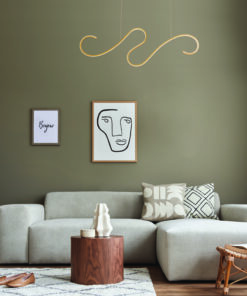 ΚΡΕΜΑΣΤΟ ΦΩΤΙΣΤΙΚΟ LED 27W 3000K 1890LM CALISTA ΧΡΥΣΟ ΑΛΟΥΜΙΝΙΟ IP20 110X6XH175CM ACA DECOR – YL1809LEDPGD