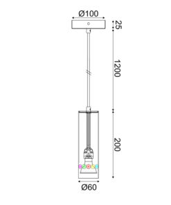 ΚΡΕΜΑΣΤΟ ΦΩΤΙΣΤΙΚΟ 1XGU10 BUTTONS ΛΕΥΚΟ ΜΕΤ/ΚΟ IP20 D6XD10XH150CM ACA DECOR – YL22271PCF