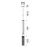 ΚΡΕΜΑΣΤΟ ΦΩΤΙΣΤΙΚΟ 1XGU10 DOHA ΧΡΥΣΟ ΜΕΤ/ΚΟ IP20 D6XD8XH187CM ACA DECOR – YL22291PLG