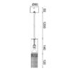 ΚΡΕΜΑΣΤΟ ΦΩΤΙΣΤΙΚΟ 1XGU10 DOHA ΧΡΥΣΟ ΜΕΤ/ΚΟ IP20 D6XD8XH150CM  ACA DECOR – YL22291PSG