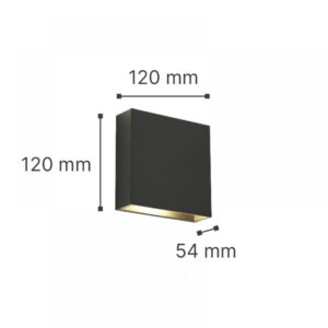it-Lighting Yellowstone LED 4W Outdoor Up-Down Adjustable Wall Lamp White D:12cmx12cm (80200921)